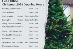 LHM Xmas Opening Hours - 1